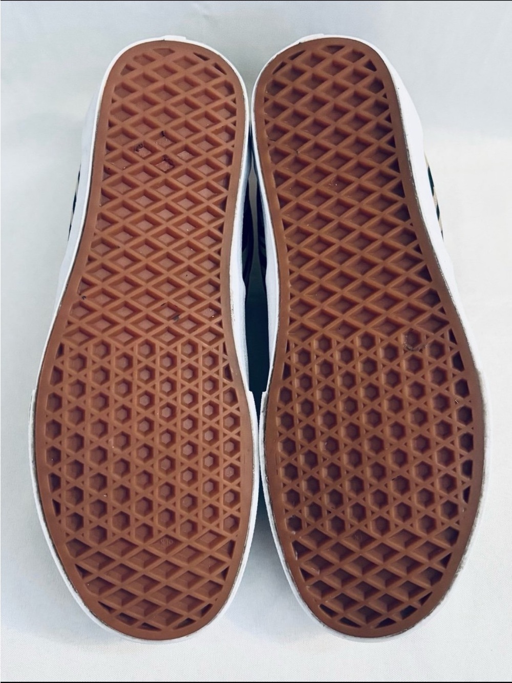 Vans Women's Black and White Animal Print Sneakers - Picture 7 of 10